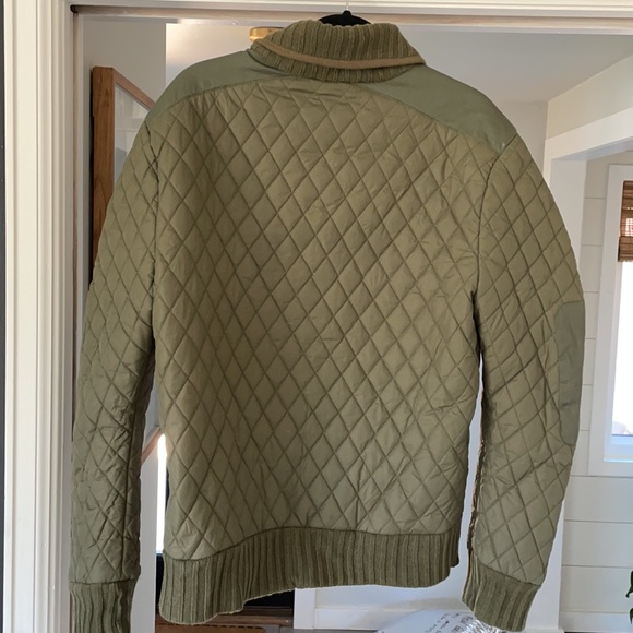 Green quilted puffer jacket - Picture 2 of 4